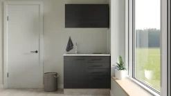 Flex-Well Pantryküche »Capri« mit E-Geräten, Gesamtbreite 100 cm, in weiten Farben erhältlich