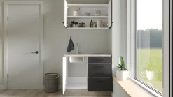Flex-Well Pantryküche »Capri« mit E-Geräten, Gesamtbreite 100 cm, in weiten Farben erhältlich