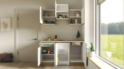 Flex-Well Pantryküche »Cara« mit E-Geräten, Gesamtbreite 150,5 cm, in weiten Farben erhältlich
