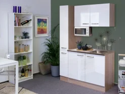 Flex-Well Pantryküche »Florenz« Gesamtbreite 130 cm, mit Apothekerschrank und Mikrowelle, viele Farben
