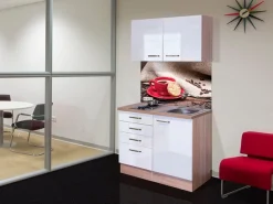 Flex-Well Pantryküche »Florenz« Gesamtbreite 100 cm, mit Kochfeld und Spüle, viele Farbenvarianten