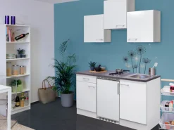 Flex-Well Pantryküche »Lucca« Breite 150,5 cm, mit Unterbau-Kühlschrank, Kochfeld und Spüle