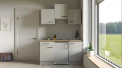 Flex-Well Pantryküche »Lund« mit E-Geräten, Gesamtbreite 150,5 cm, gänzende Fronten