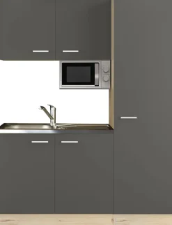 Flex-Well Pantryküche »Morena« Gesamtbreite 150 cm, mit großem Vorratsschrank und Mikrowelle etc.