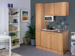 Flex-Well Pantryküche »Nano« Gesamtbreite 130 cm, mit Apothekerschrank und Mikrowelle, etc.