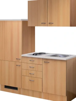 Flex-Well Pantryküche »Nano« Gesamtbreite 160 cm, mit Schubkastenschrank und Kochfeld etc.