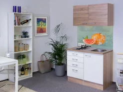 Flex-Well Pantryküche »Samoa« Gesamtbreite 100 cm, mit Kochfeld und Spüle, viele Farbenvarianten