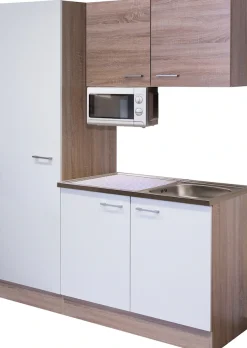 Flex-Well Pantryküche »Samoa« Gesamtbreite 150 cm, mit großem Vorratsschrank und Mikrowelle etc.