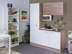 Flex-Well Pantryküche »Samoa« Gesamtbreite 150 cm, mit großem Vorratsschrank und Mikrowelle etc.