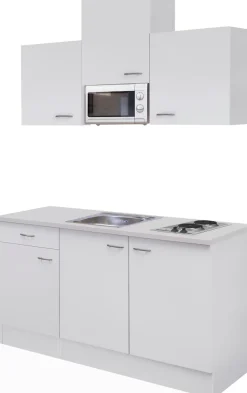 Flex-Well Pantryküche »Wito« Gesamtbreite 150cm, mit Mikrowelle und Kochfeld, viele Farbenvarianten