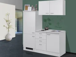 Flex-Well Pantryküche »Wito« Gesamtbreite 160 cm, mit Einbau-Kühlschrank, Kochfeld und Spüle etc.