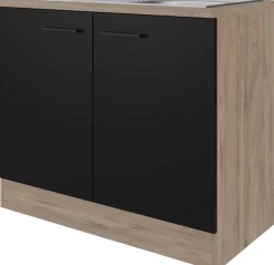 Flex-Well Spülenschrank »Capri« 2 Stk. tlg. (B x H x T) 100 x 85 x 60 cm, inkl. Edelstahl-Einbauspüle