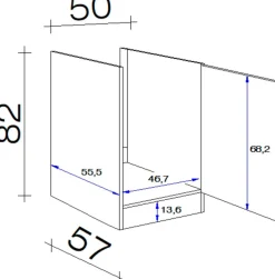 Flex-Well Spülenschrank »Nepal« (B x H x T) 50 x 82 x 57 cm
