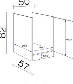 Flex-Well Spülenschrank »Samoa« (B x H x T) 50 x 82 x 57 cm