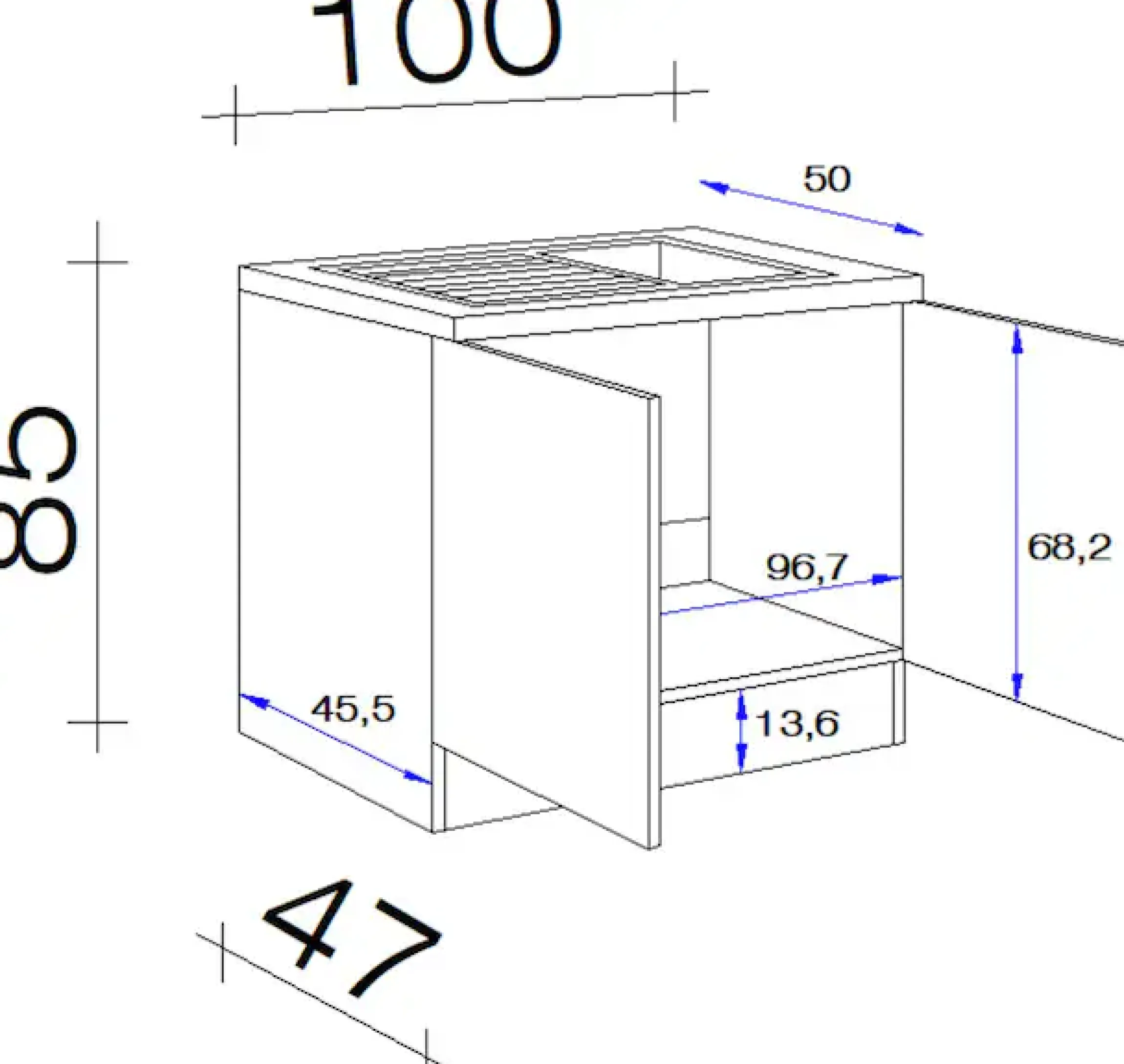 Flex-Well Spülenschrank »Sellin« 2 Stk. tlg. (B x H x T) 100 x 85 x 50 cm, mit viel Stauraum