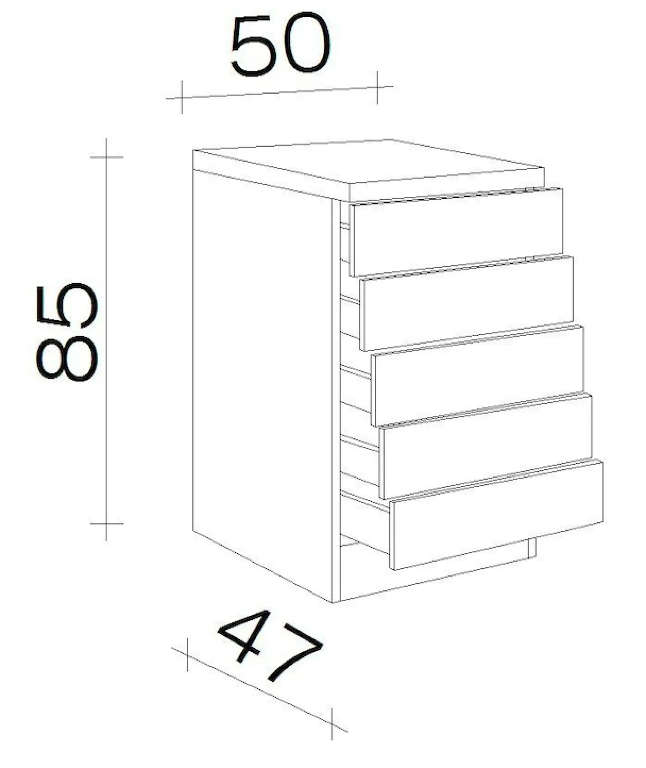 Flex-Well Unterschrank »Bergen« (B x H x T) 50 x 85 x 50 cm