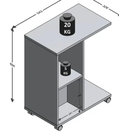 FMD Beistellwagen »Change 4« rollbar