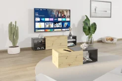 FMD Couchtisch »Slide« flexibel ausziehbar, mit Rollen, Breite: 70 bis 125 cm
