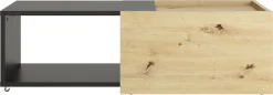 FMD Couchtisch »Slide« flexibel ausziehbar, mit Rollen, Breite: 70 bis 125 cm