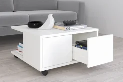FMD Couchtisch »Twin« Sofatisch mit Rollen, Push-to-open, viel Stauraum, Breite: 70 cm