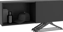 FMD Garderobe »Dark« Garderobenregal mit Kleiderstange, Breite ca. 99 cm