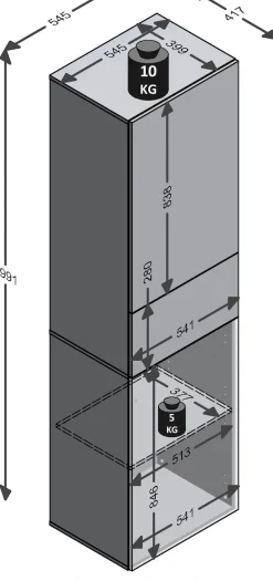 FMD Garderobenschrank »Belm« Breite 54,5 cm