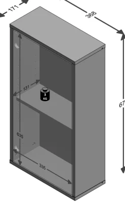 FMD Hängeschrank »Zamora« Breite 36,8 cm