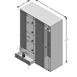 FMD Mehrzweckschrank »Nona 9«