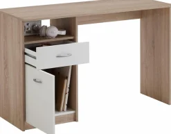 FMD Schreibtisch »Jackson« Bürotisch mit 1 Schubkasten und 1 Tür, 123 cm breit