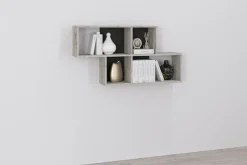 FMD Wandregal »Nora« Regal kompakt für Bücher und Accessoires, 100 cm breit, 53 cm hoch