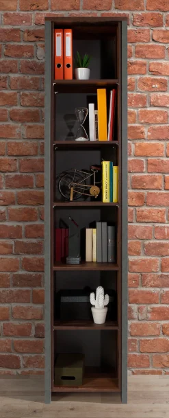 FORTE Aktenregal »Clif« Bücherregal im Industriestil, Höhe 220,7 cm