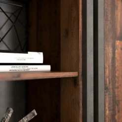 FORTE Aktenregal »Clif« Bücherregal im Industriestil, Höhe 220,7 cm