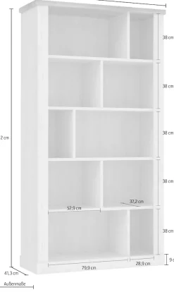 FORTE Aktenregal »Duro« Höhe 212 cm, Bücherregal im Landhausstil