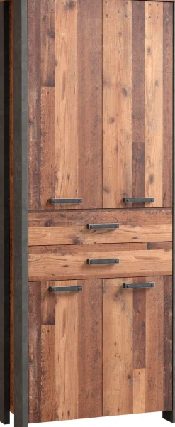 FORTE Aktenschrank »Clif« Mehrzweckschrank im Industriestil, Breite 86 cm x Höhe 220 cm