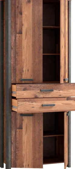 FORTE Aktenschrank »Clif« Mehrzweckschrank im Industriestil, Breite 86 cm x Höhe 220 cm
