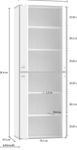 FORTE Aktenschrank »Keflav« Breite 84,5 cm