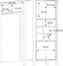 FORTE Barschrank »High Rock« Breite ca. 151,5 cm