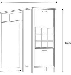 FORTE Barschrank »High Rock« Breite ca. 151,5 cm