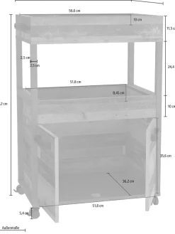 FORTE Barschrank »Homebar« Höhe ca. 88 cm