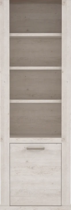 FORTE Bücherregal »Duro« Höhe212 cm, Aktenregal mit Tür, im Landhausstil
