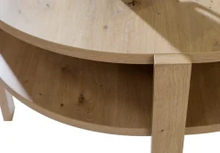FORTE Beistelltisch »Tobago, runder Couchtisch mit 4 Ablagefächern, B/H/T 74,4/45,5/74,4 cm« Durchmesser ca. 74,5 cm