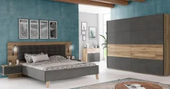FORTE Bettanlage »Ricciano« Set, 3 Stk. tlg. mit 2 Nachttischen und Polsterkopfteil