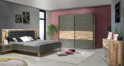FORTE Bettanlage »Ricciano« Set, 3 Stk. tlg. mit 2 Nachttischen und Polsterkopfteil