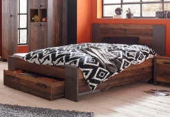 FORTE Bett »Clif, Jugendbett, Belastbarkeit 120 KG, Schubkasten optional« Liegefläche 140cmx200cm,Industrial Design