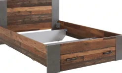 FORTE Bett »Clif, Jugendbett, Belastbarkeit 120 KG, Schubkasten optional« Liegefläche 140cmx200cm,Industrial Design