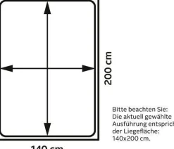 FORTE Bett »Jacky« mit gepolstertem Kopfteil