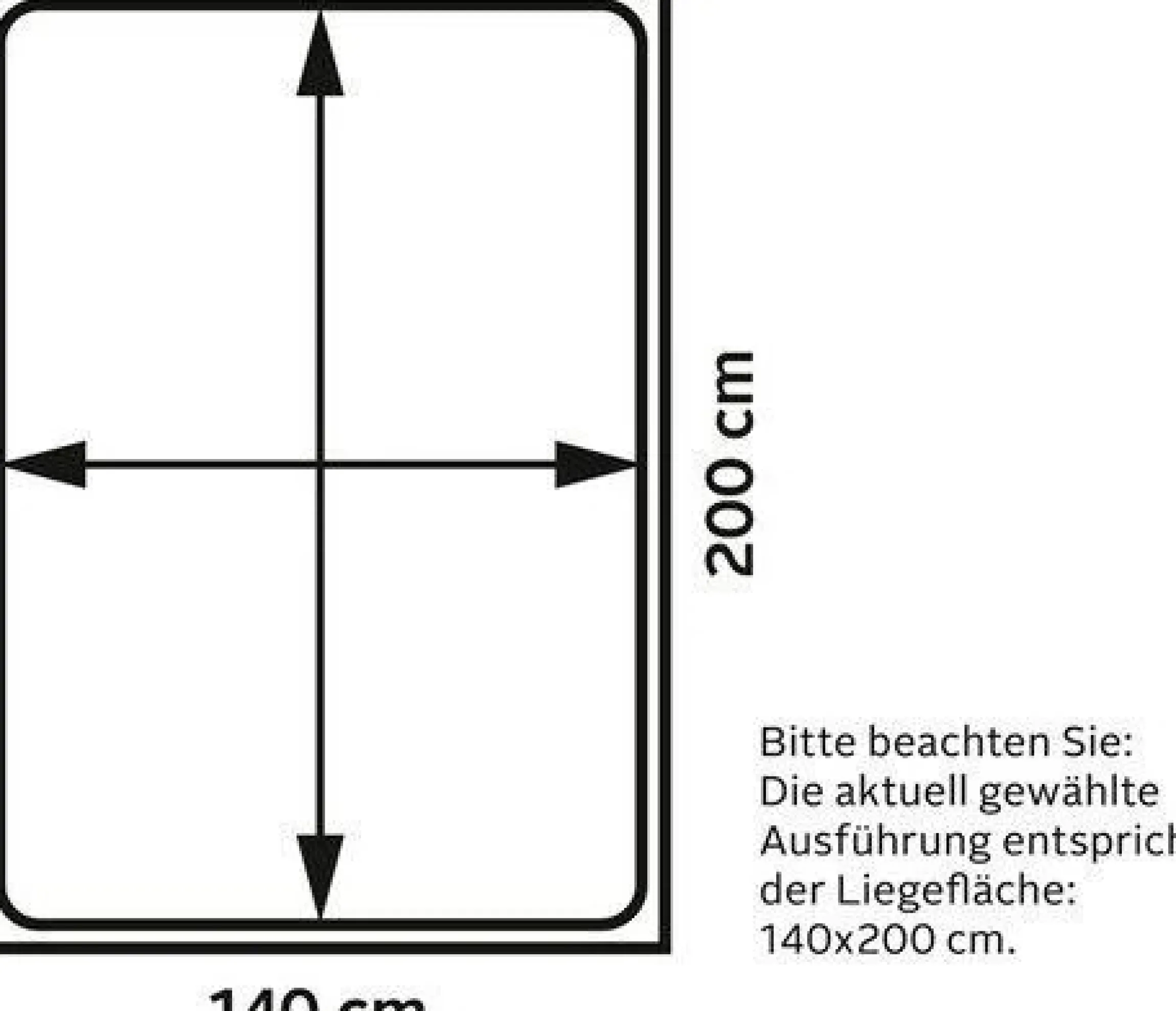 FORTE Bett »Jacky« mit gepolstertem Kopfteil