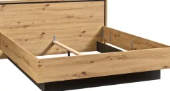 FORTE Bett »Trondheim, Belastbarkeit 250KG, Loft-Stil« melaminbeschichtet