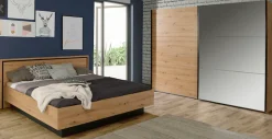 FORTE Bett »Trondheim, Belastbarkeit 250KG, Loft-Stil« melaminbeschichtet