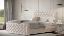 FORTE Boxspringbett »Lanciano Max inkl. zwei Bettkästen und Kaltschaum Topper« und einer 7-Zonen-Tonnentaschenfederkernmatratze H2/H3